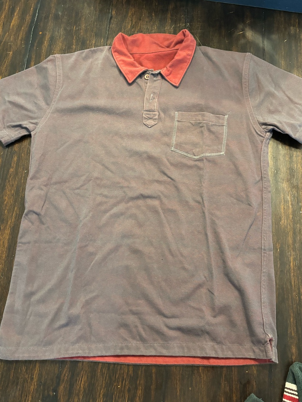 Oxygen reversible boys Contrast-Collar Polo Shirt - size medium - Picture 3 of 7